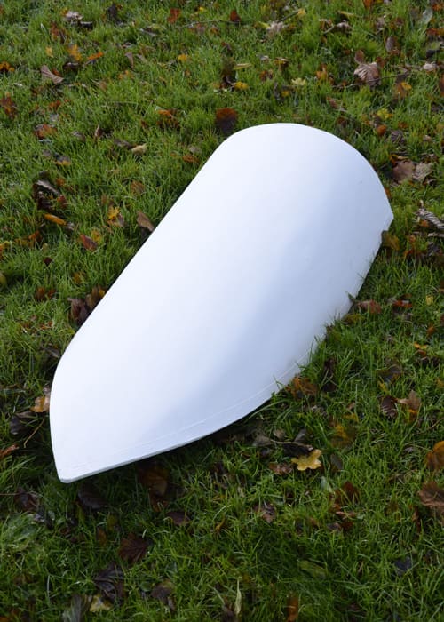 Scudo in legno bianco, Grande - immagine 2