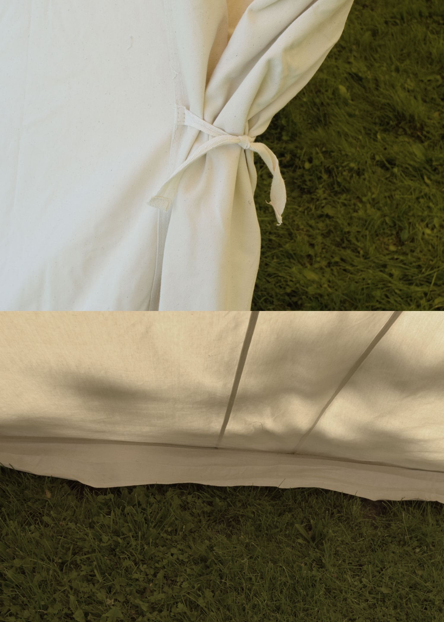 Tenda Sassone, 4 x 6 mt, 425 gr/m2, colore naturale - immagine 3