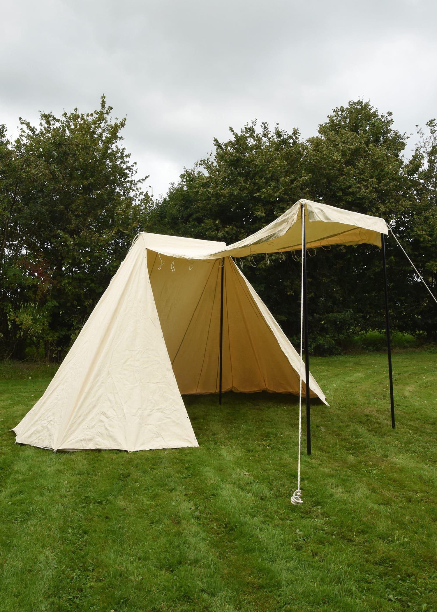 Tenda Sassone, 6 x 4 mt, 425 gr/m2, colore naturale - immagine 2