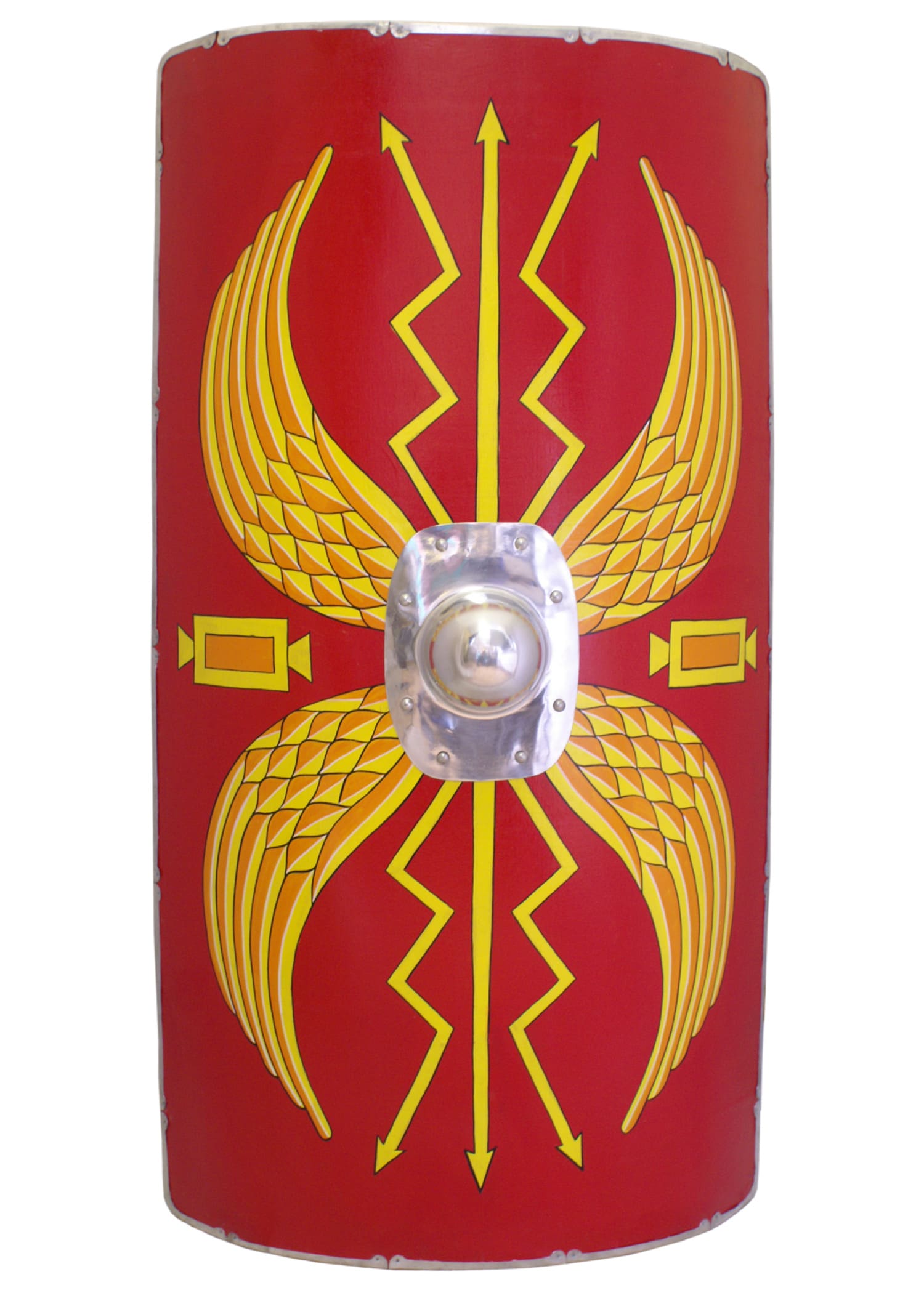 Scutum Legionario Romano, umbone in ottone stagnato