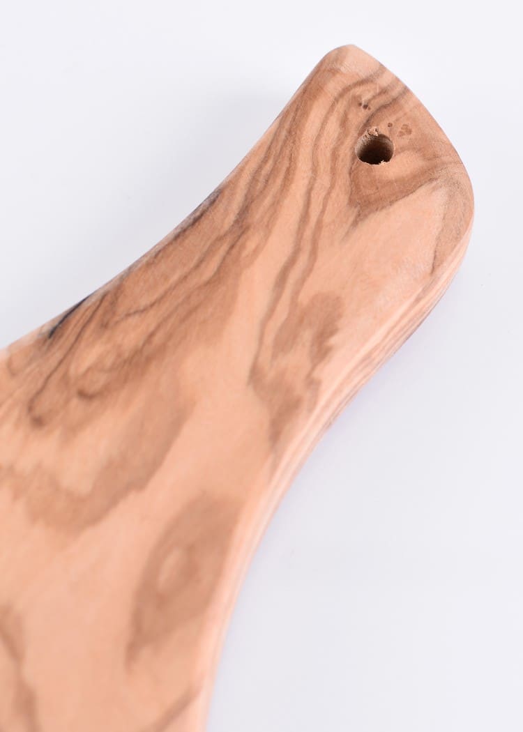 Tagliere con manico, legno di ulivo - immagine 3