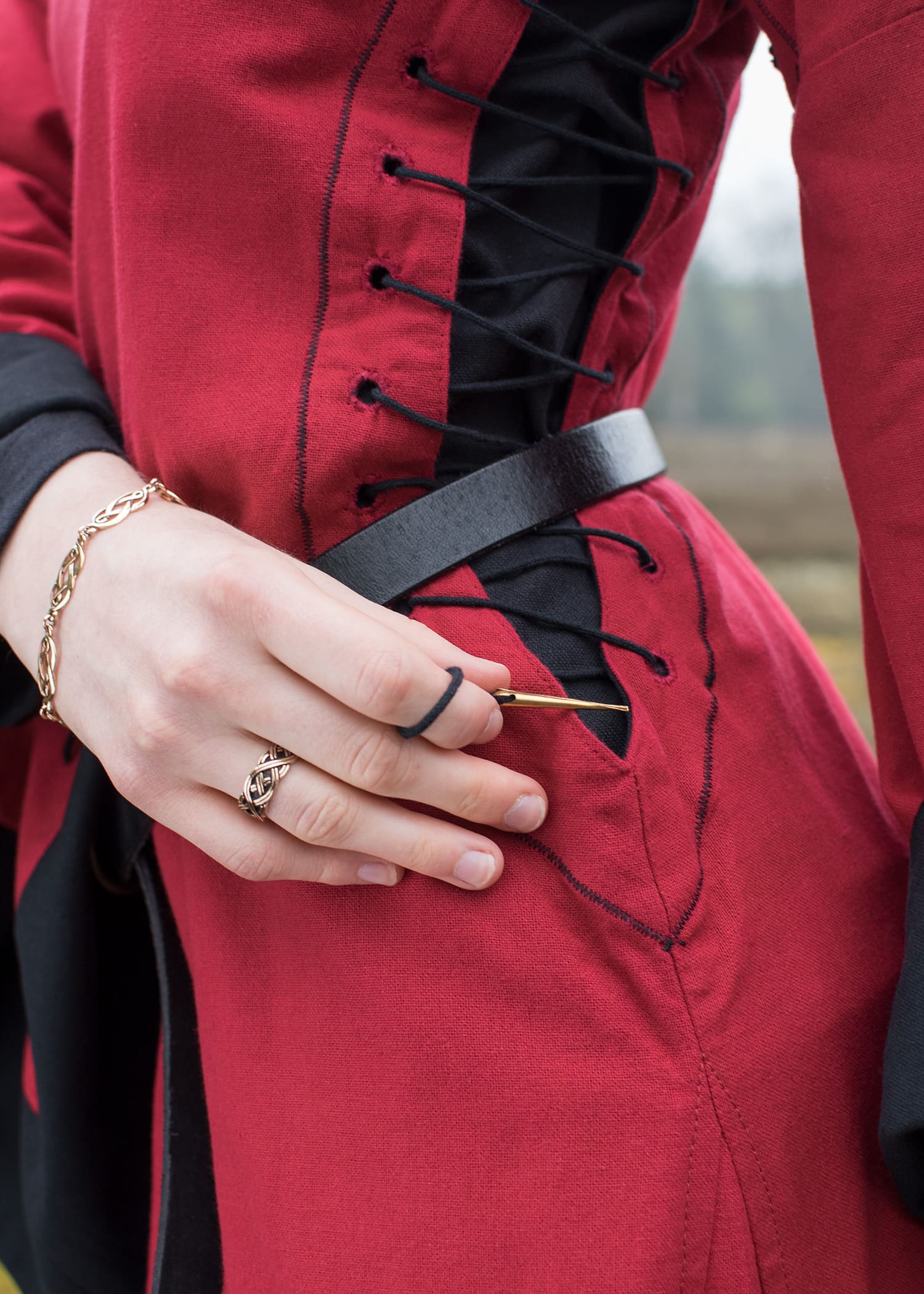 Cintura Medievale Dag In Cotone – Vestizione LARP E Rievocazione Storica, Colori: Nero, Marrone, Verde, Blu, Rosso, Bianco