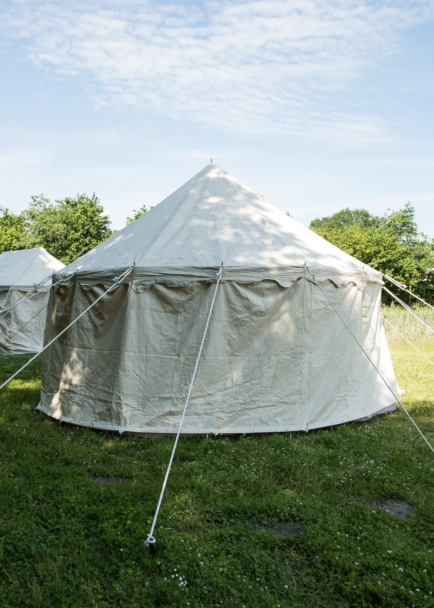 Tenda medievale rotonda, 425 g, colore naturale, varie dimensioni - immagine 2