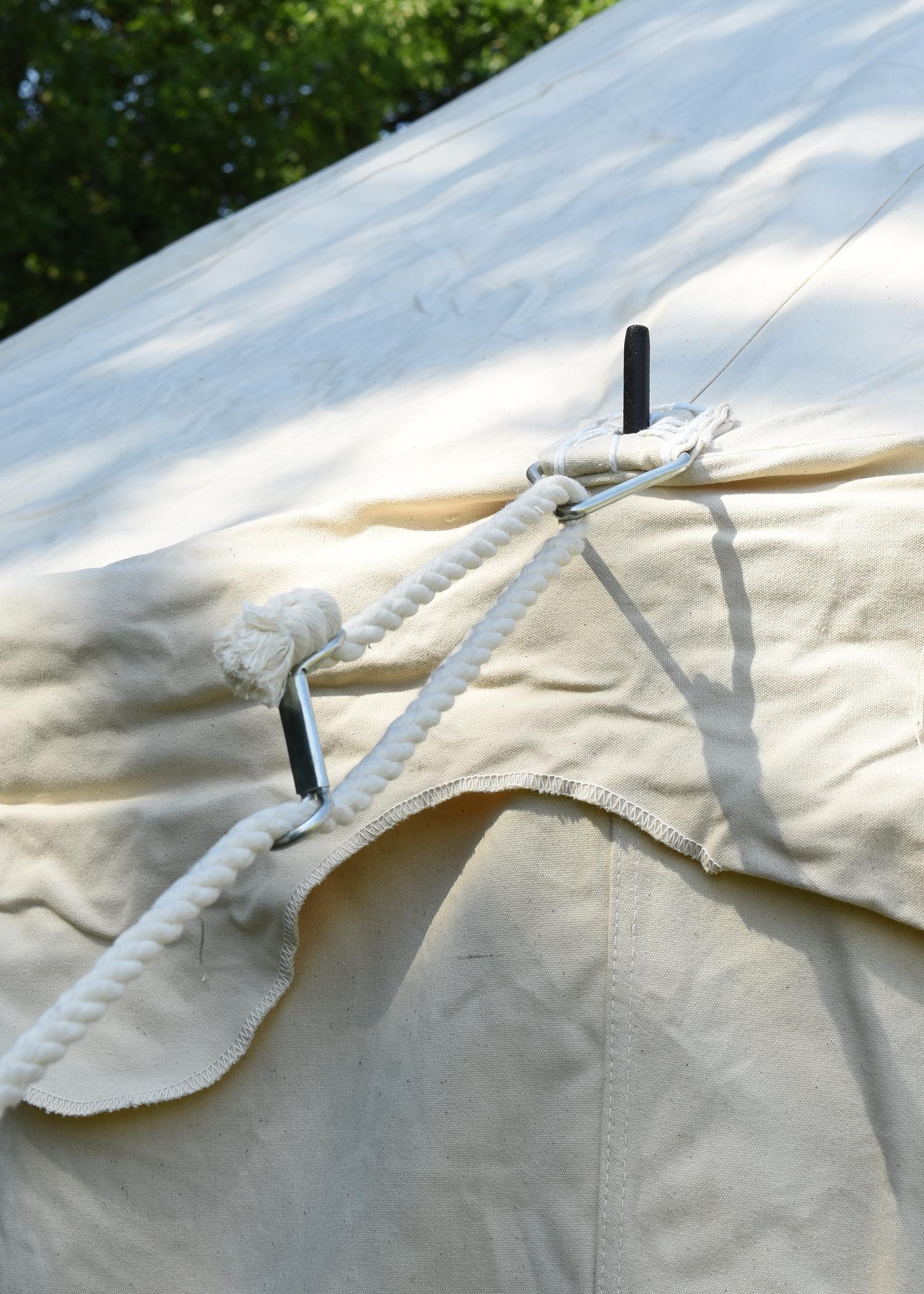 Tenda medievale rotonda, 425 g, colore naturale, varie dimensioni - immagine 4