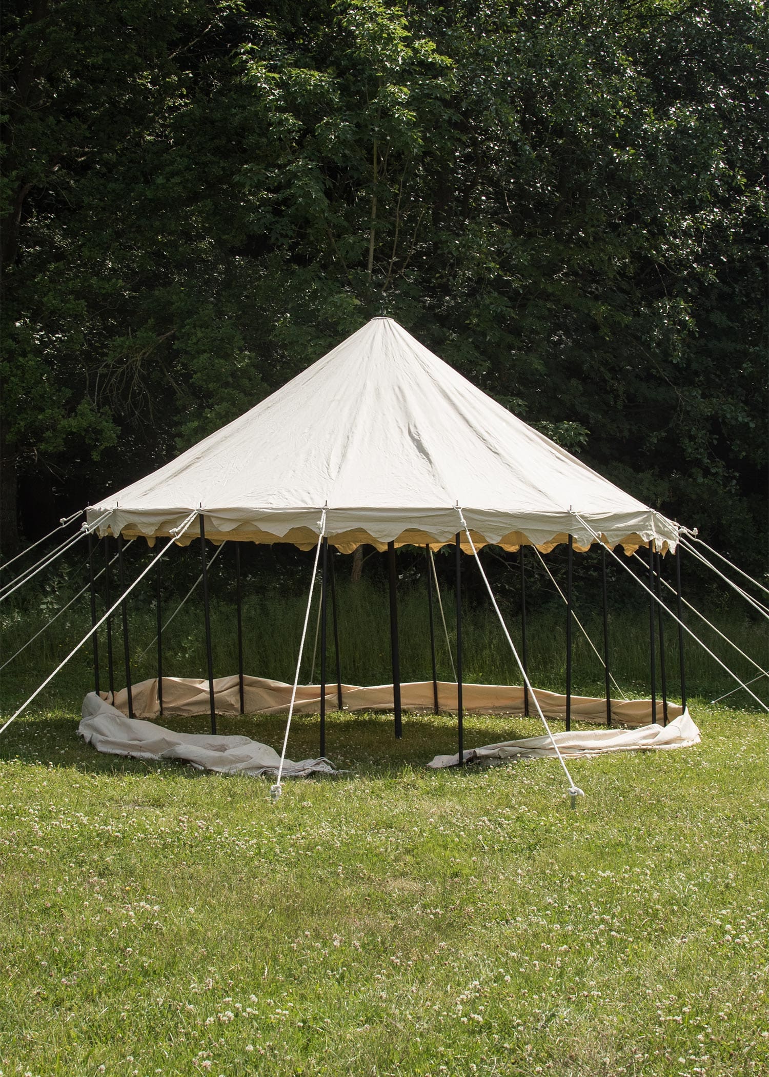 Tenda medievale rotonda, 425 g, colore naturale, varie dimensioni - immagine 10