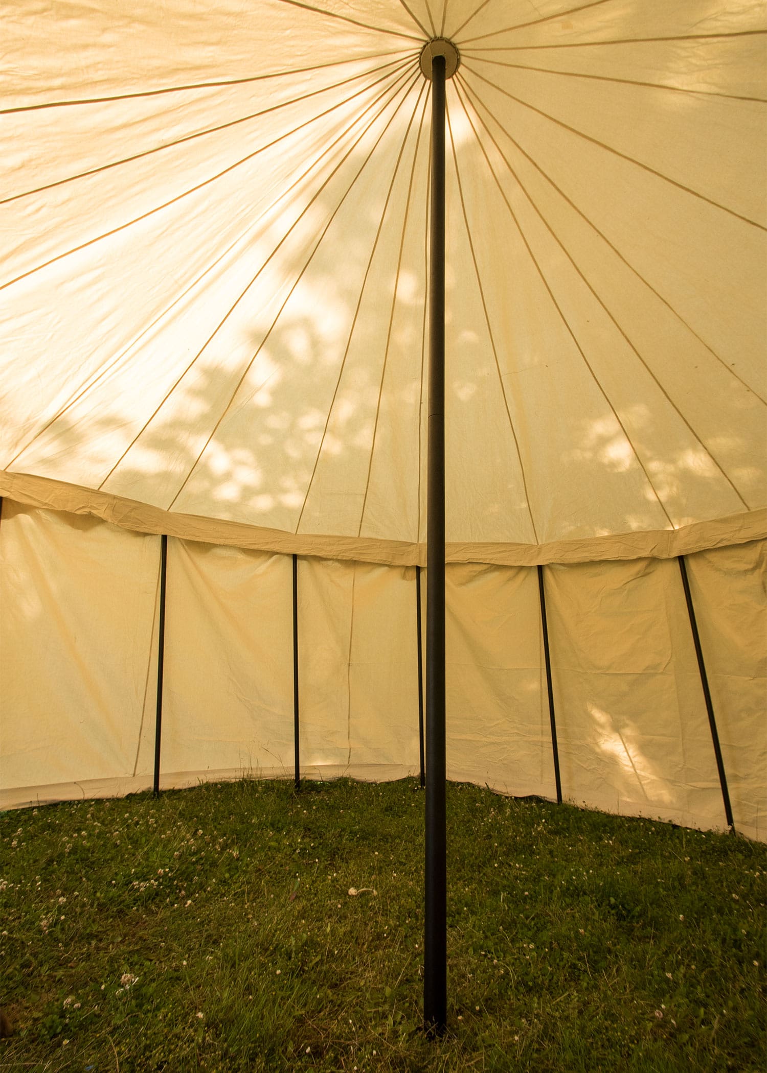 Tenda medievale rotonda, 425 g, colore naturale, varie dimensioni - immagine 9
