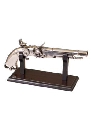 Supporto per pistole antiche in legno