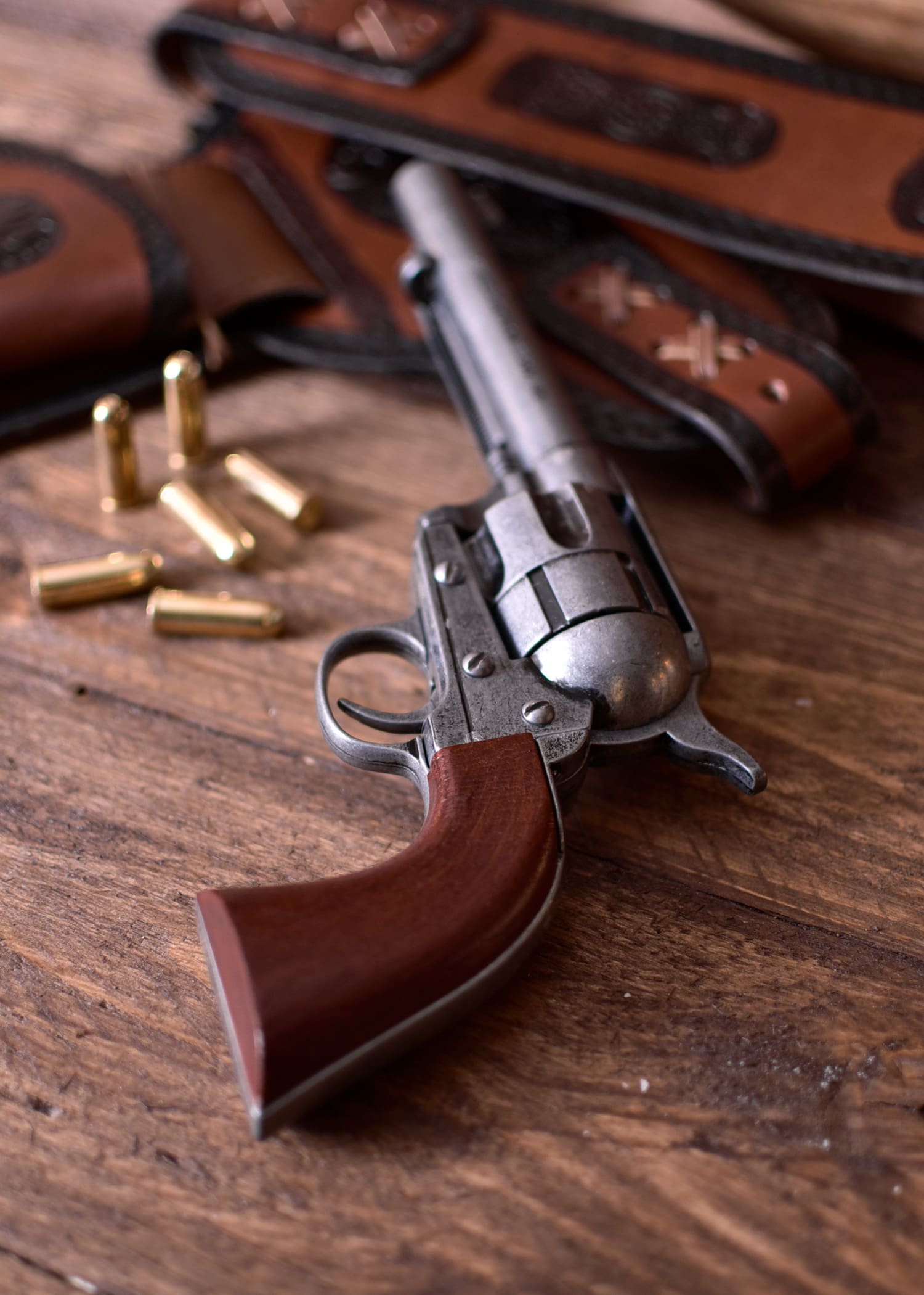 Miniblings orecchini pistola revolver Revolver orecchini Colt Cowboy pistola mini - Gioielli fatto a mano placcati argento I Orecchini