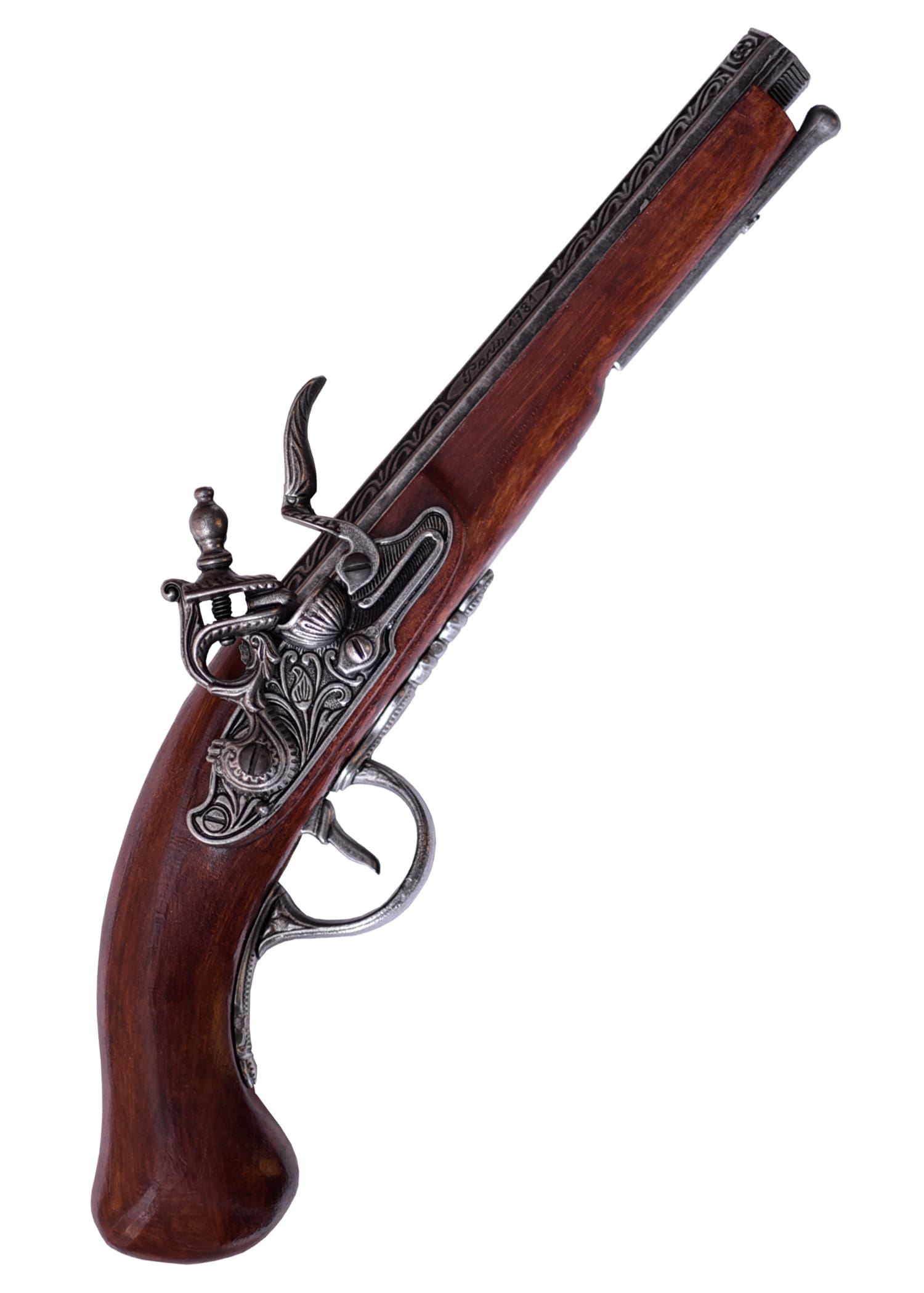 Pistola decorativa a percussione Flintlock