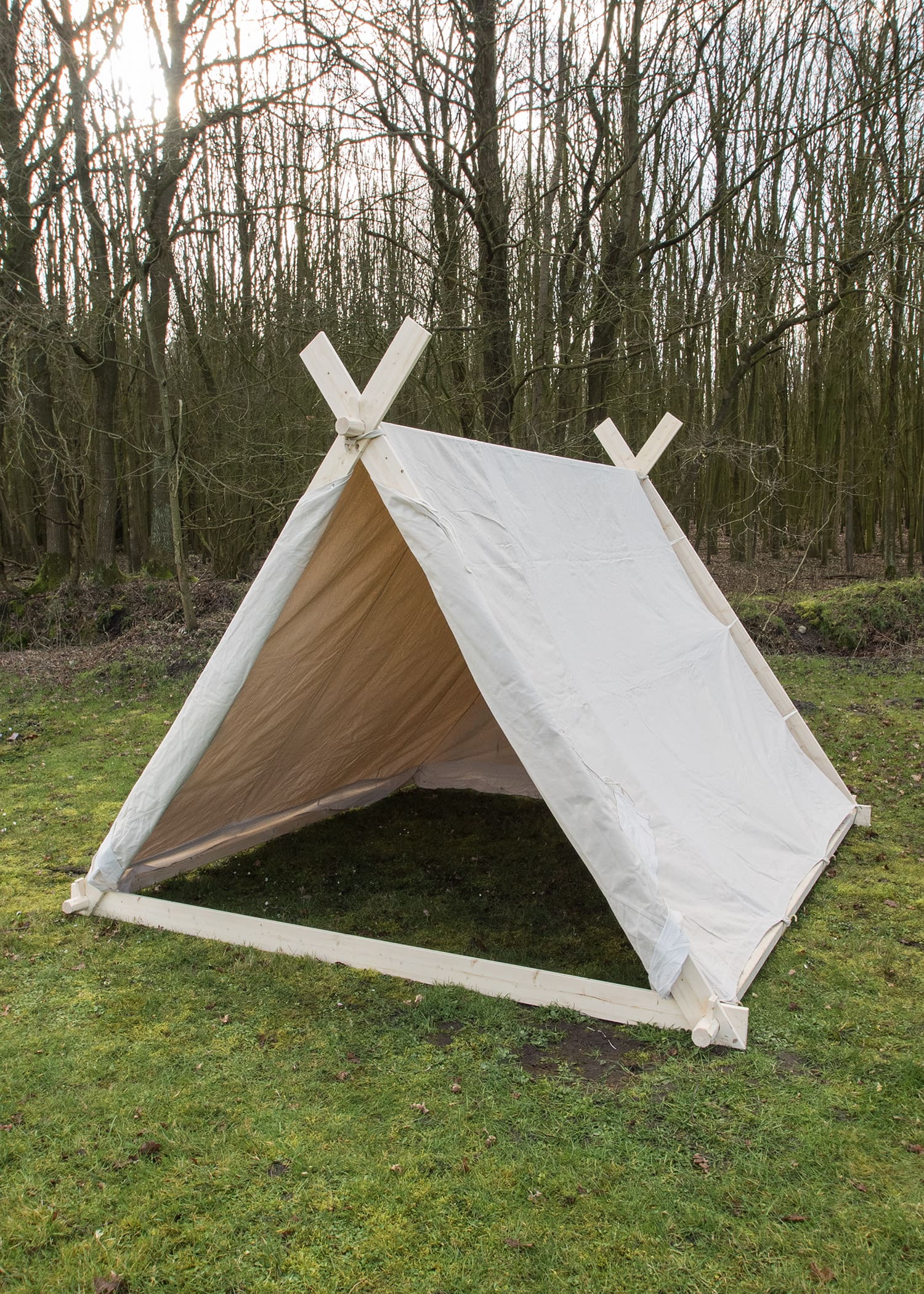 Tenda Vichinga Oseberg, 3 x 2.7 x 2 m, senza paleria, 350 gsm, colore naturale