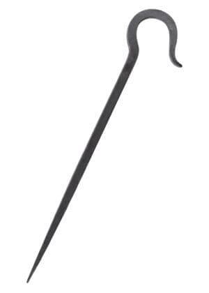 Picchetto forgiato a mano in acciaio, 34 cm ca.