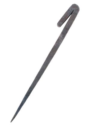 Picchetto forgiato a mano in acciaio, 25 cm ca.