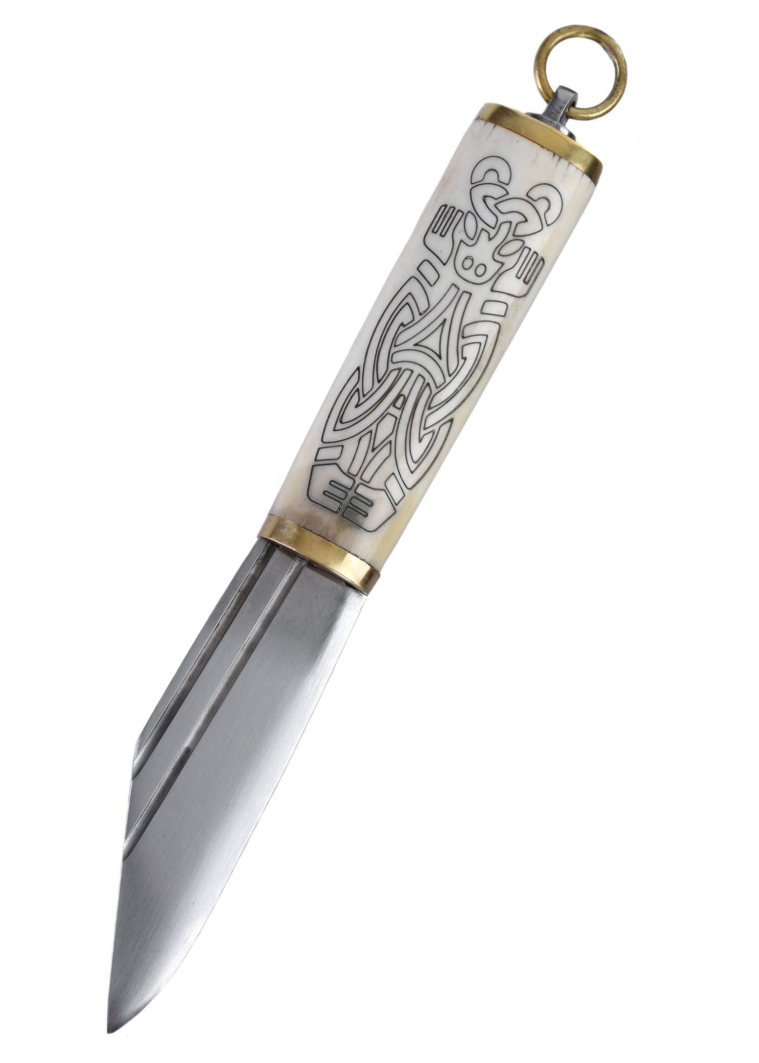 Seax vichingo Piccolo, impugnatura in osso Stile Borre, IX/X sec.