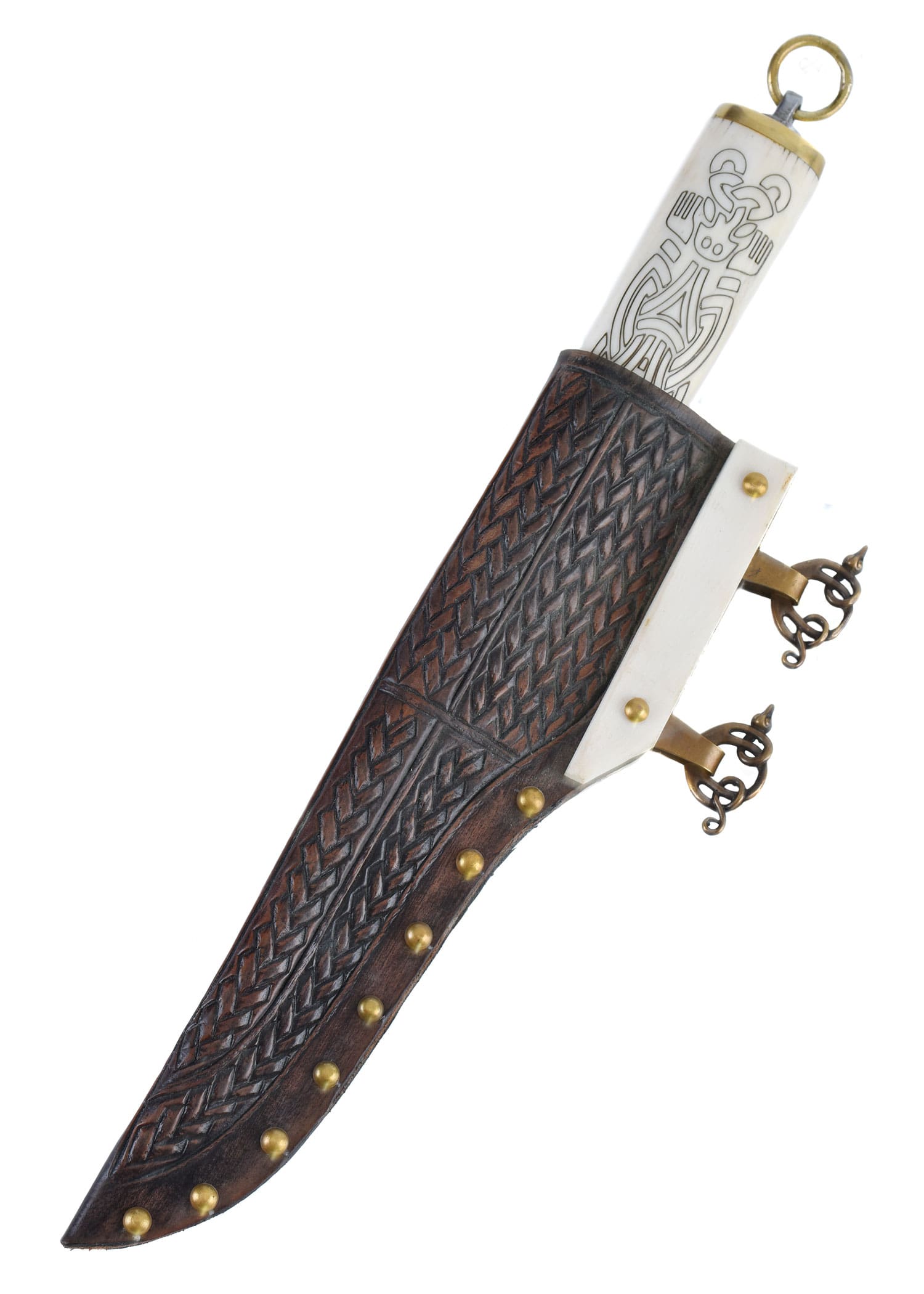 Seax vichingo Piccolo, impugnatura in osso Stile Borre, IX/X sec. - immagine 2