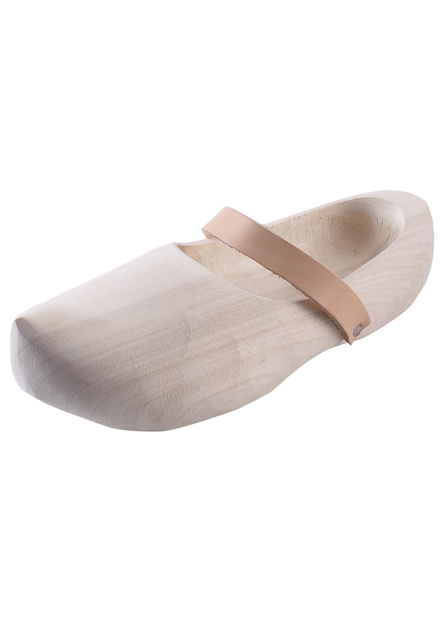 Scarpe in legno con cinturino in pelle - immagine 2
