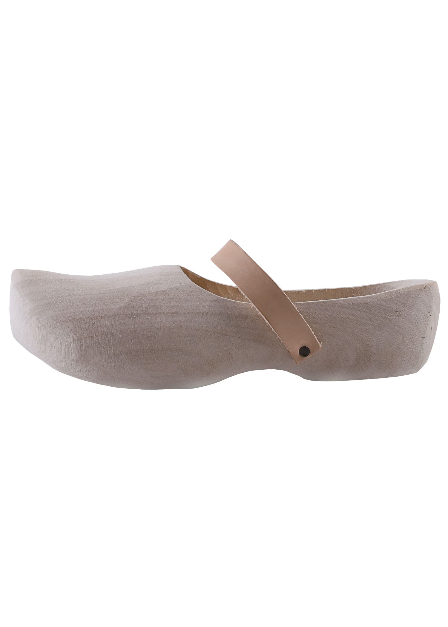 Scarpe in legno con cinturino in pelle - immagine 4