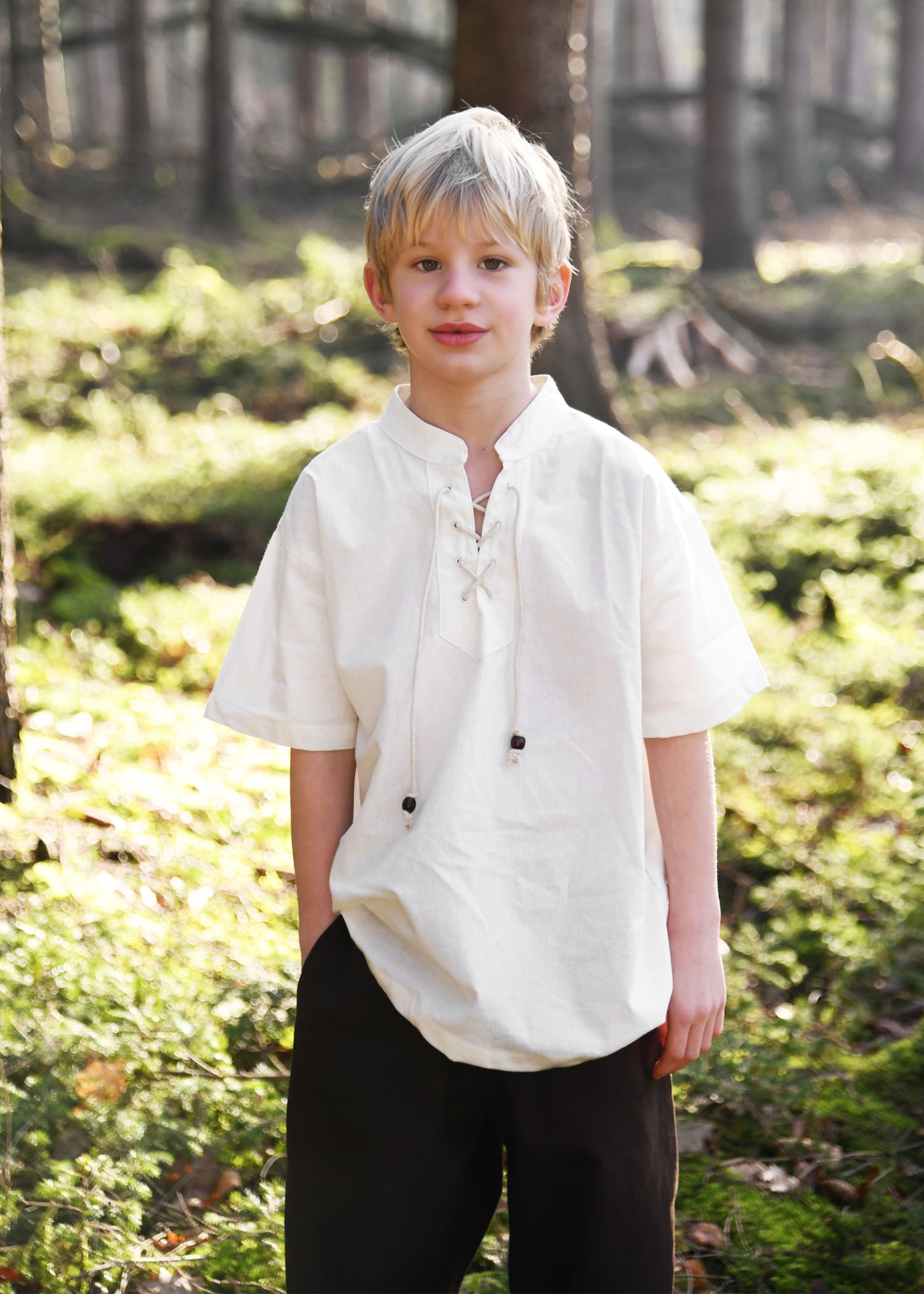 Camicia medievale bambino, manica corta