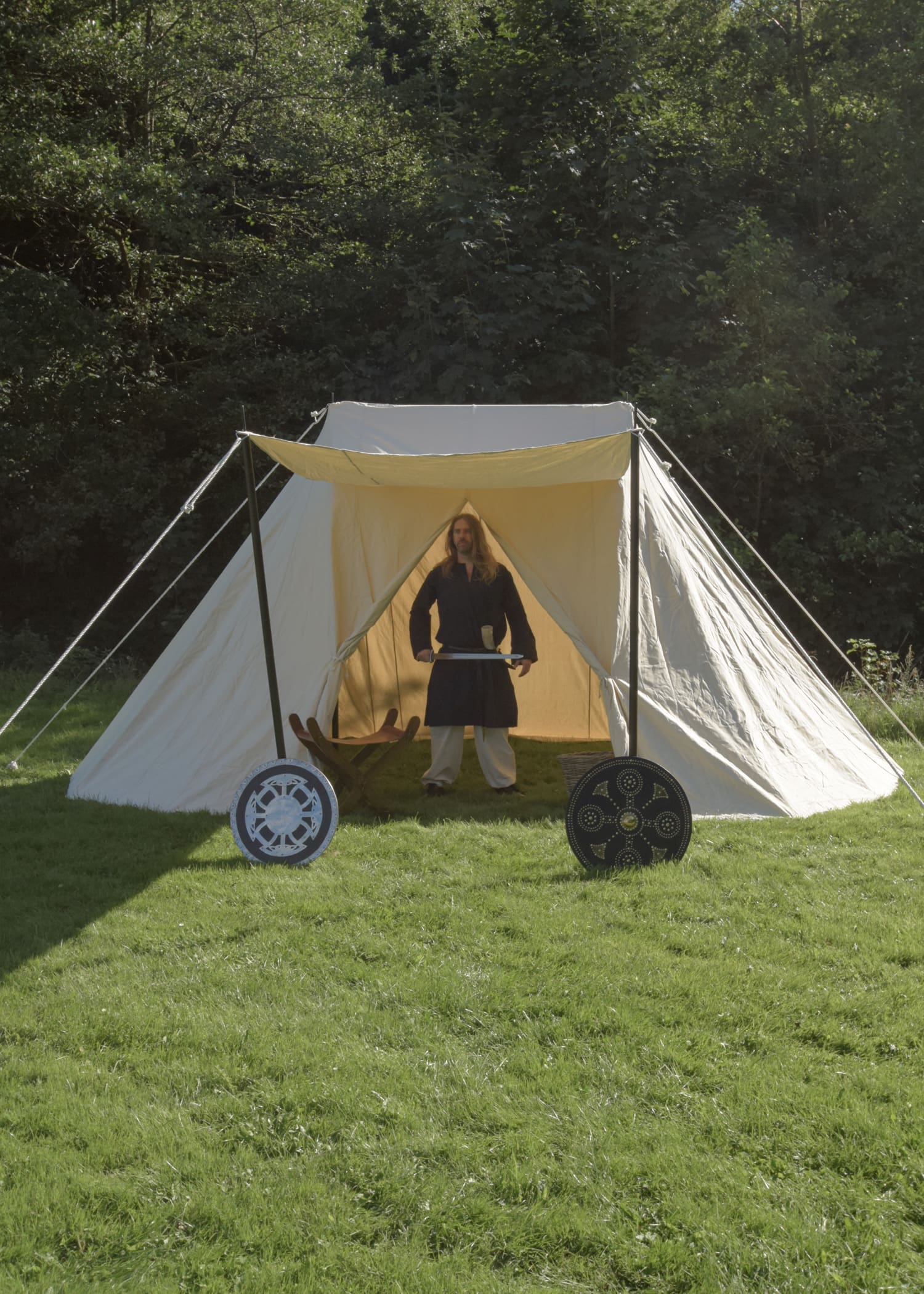 Tenda Sassone, 4 x 6 mt, 425 gr/m2, colore naturale