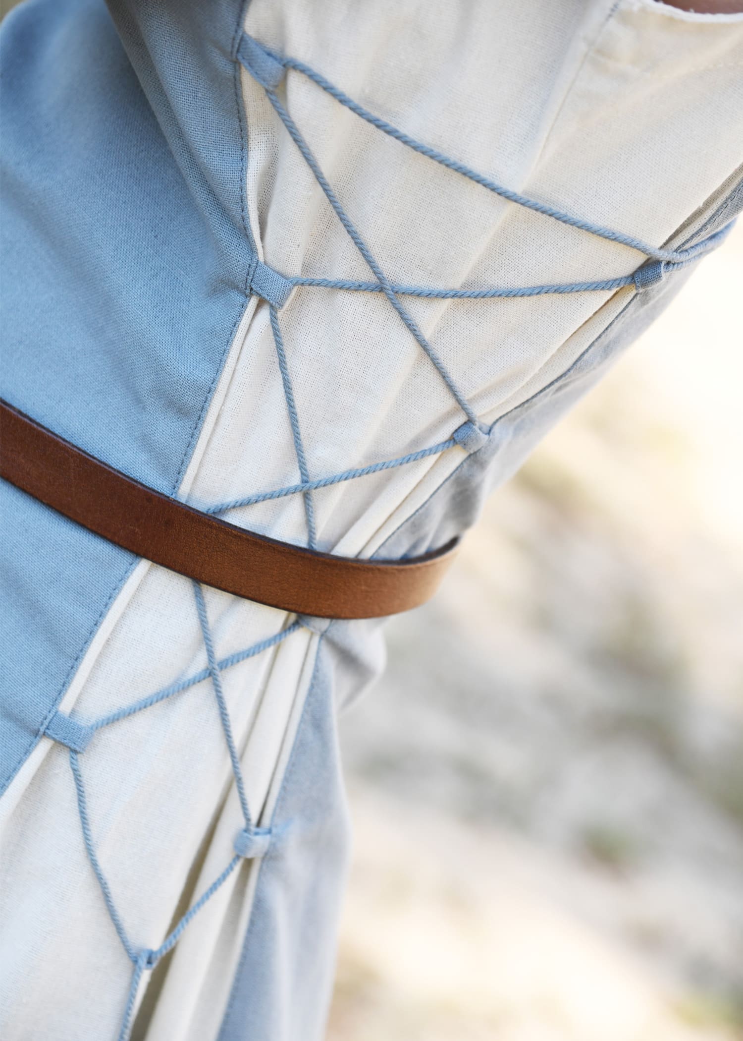 Sopraveste stringata, Blu e grigio - immagine 4