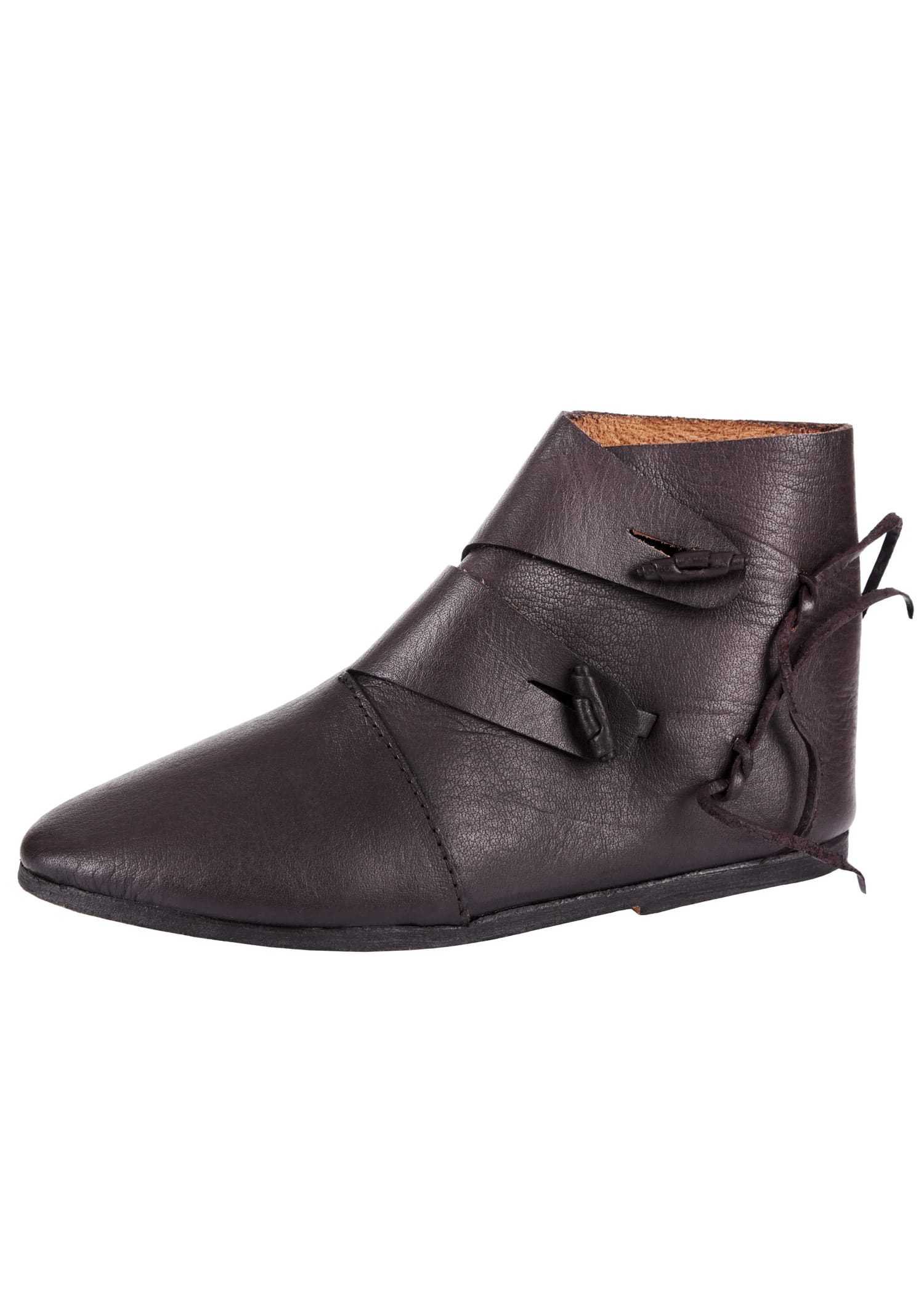 Stivaletto Jorvik, marrone scuro, alto medioevo, IX-X sec. ca