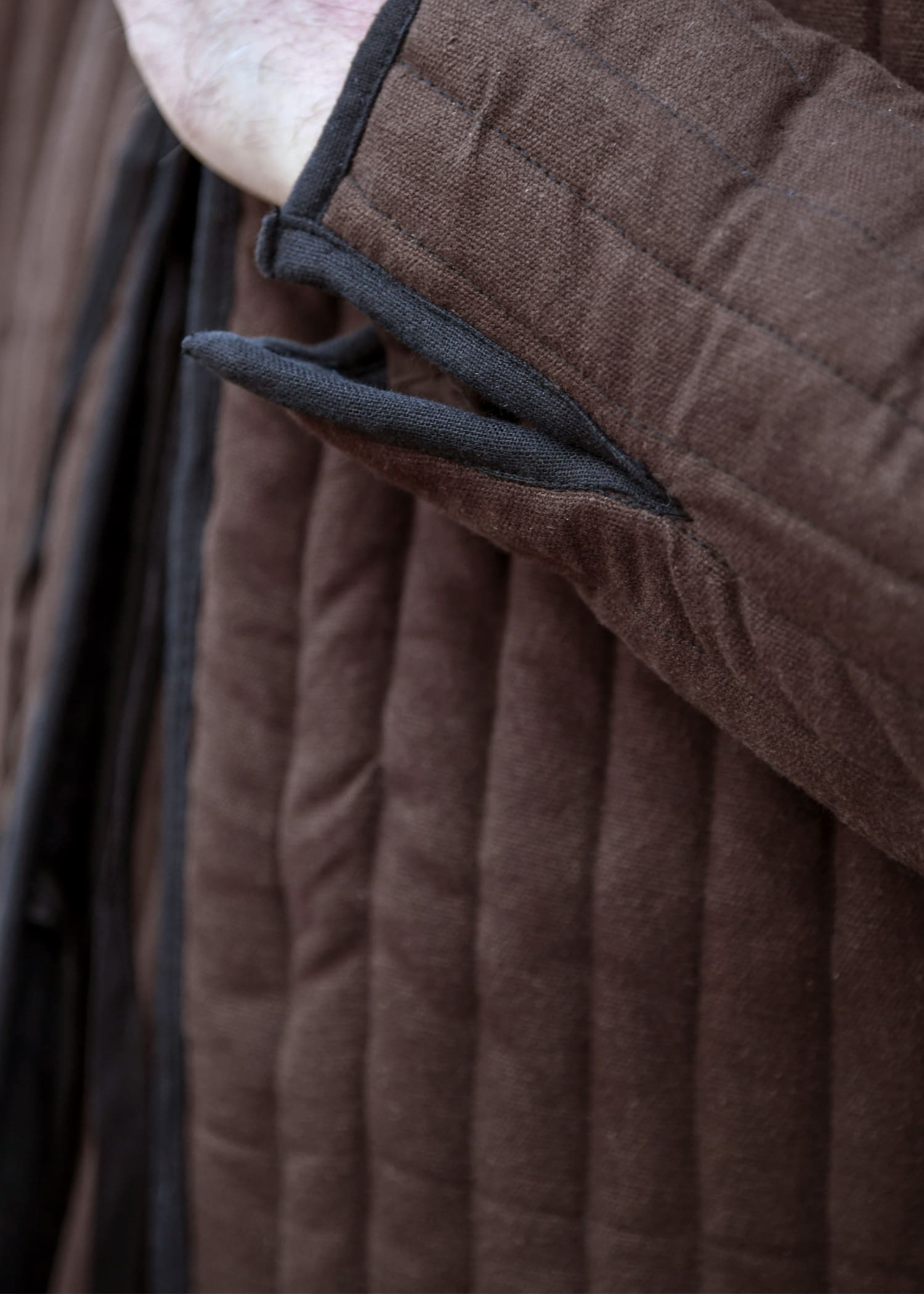 Gambeson aperto, marrone e nero - immagine 8