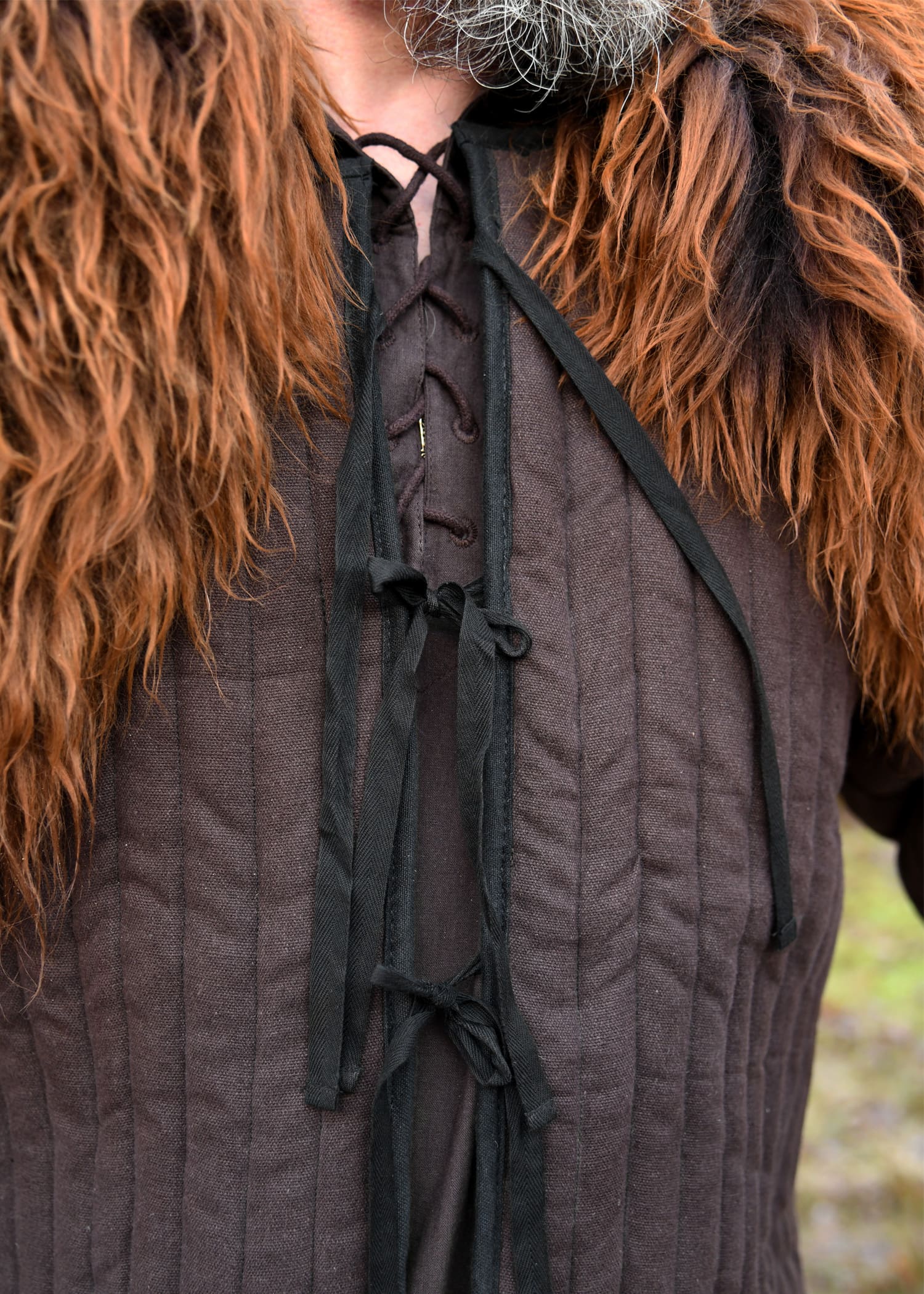 Gambeson aperto, marrone e nero - immagine 6