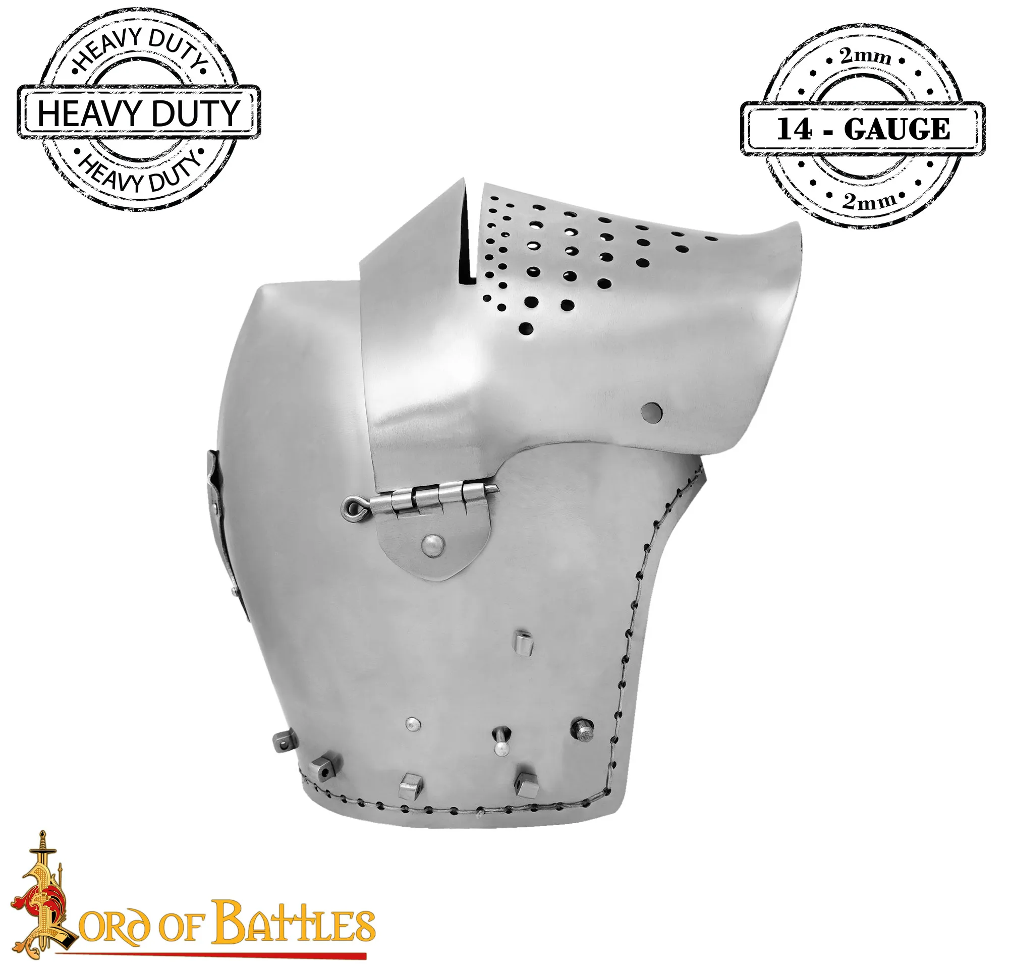 CASCO TEMPLARE CAVALIERE Medievale Cavaliere Crociato Grande Elmo con