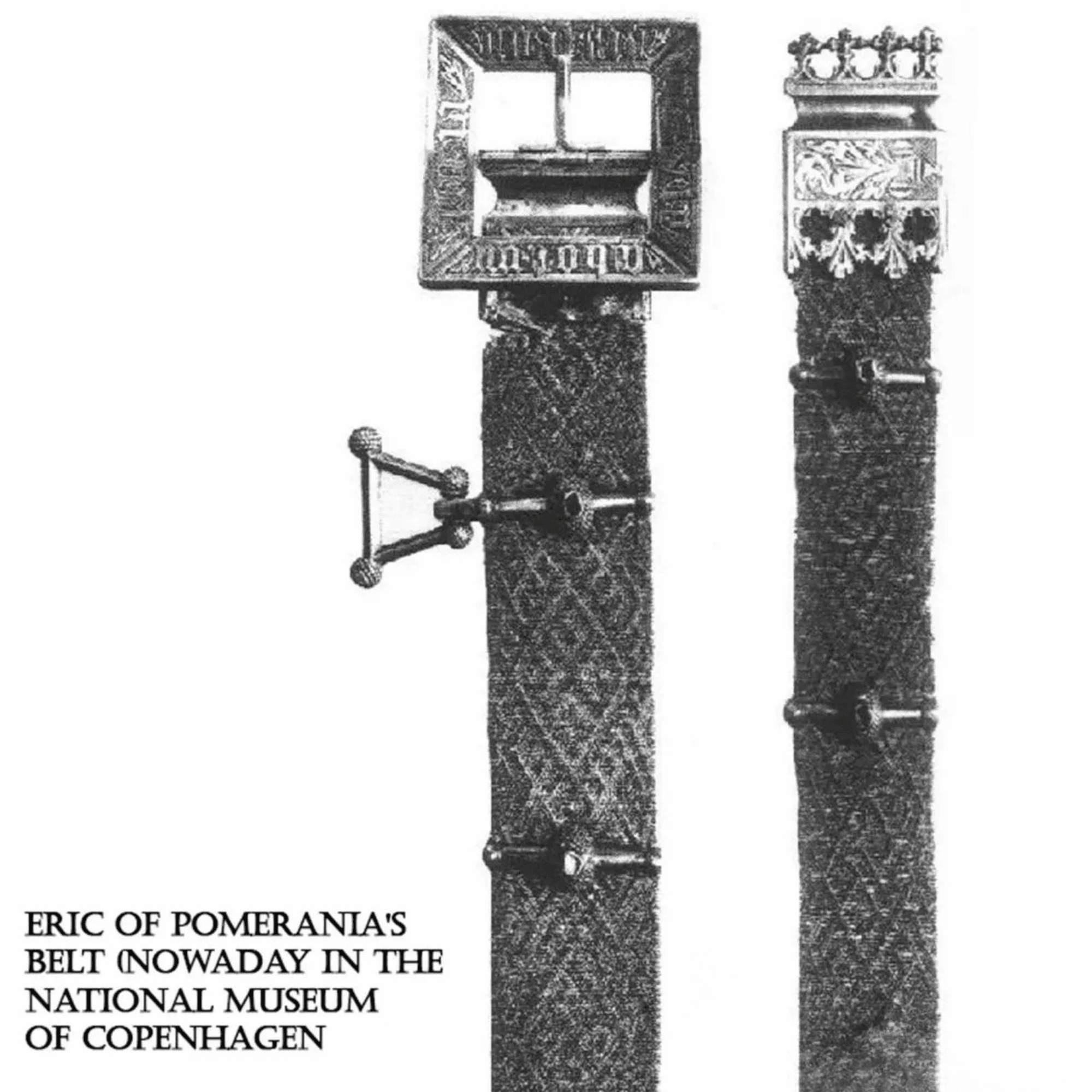 Cintura medievale in pelle, Eric di Pomerania, vari colori - immagine 4